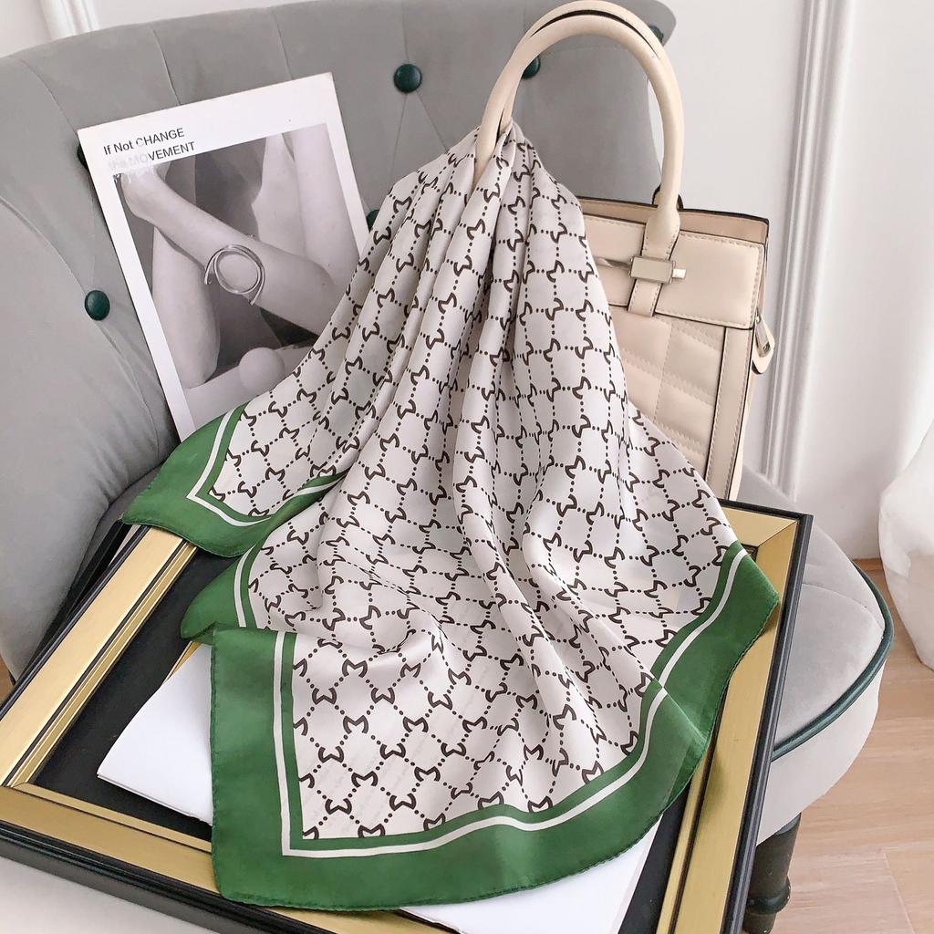 2024 New 70 CM Silk Shirt Decoration Small Square Scarf Fashionable And Versatile Commuting Scarf Neck Protection Scarf