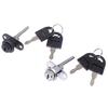 1Pc 16Mm Zinc Alloy Cam Lock Door Cabinet Cupboard Pedestal Locker + 2 Keys