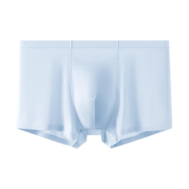 Бесшовные мужские трусы-боксеры Ice Silk: Дышащее, быстросохнущее, удобное и легкое спортивное нижнее белье