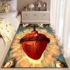 Sacred Heart with Angels suitable as a non-slip mat for the living room or bedroom sofa