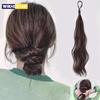 Длинный волнистый синтетический самозакручивающийся хвост для наращивания волос с эластичной резинкой, плетеный пучок для женщин, для увеличения объема волос