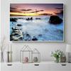 Восход солнца морской пейзаж пляж холст живопись современные постеры и принты Cuadros настенные художественные фотографии гостиная домашний декор без рамки без рамки