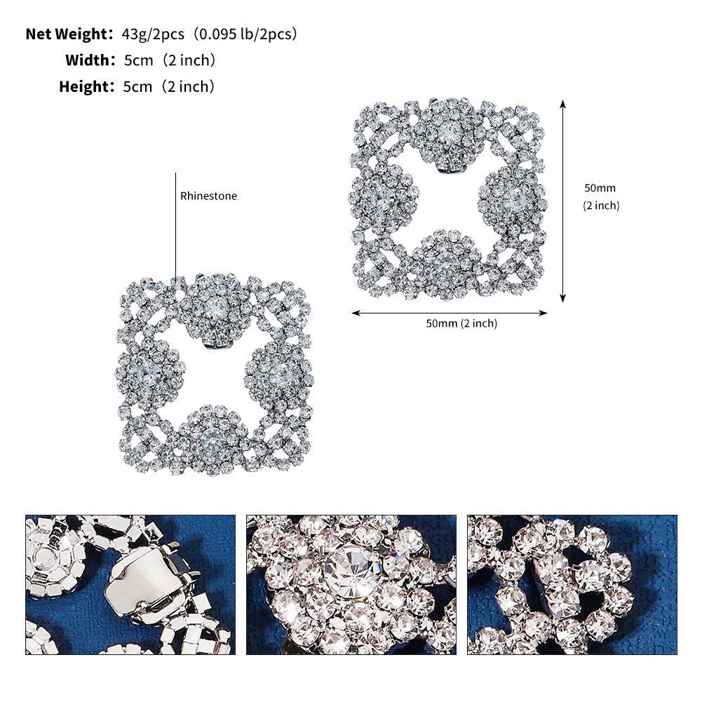 Versatile European & American Sunflower Rhinestone Bridal Shoe Clips