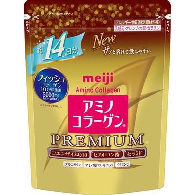 Мэйдзи (ранее Мэйдзи Сэйка) Amino Collagen Premium Запас на 14 дней 98 г Красивая кожа Коллаген