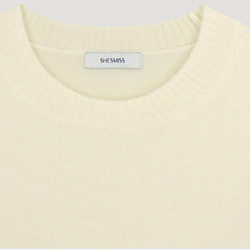 She S miSS baSic Round Neck Knit SSkpoo42520 Iv