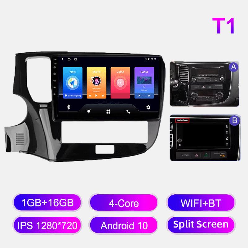 Android Car Radio For Mitsubishi Outlander 2018-2021 Multimedia Player Head Unit Stereo GPS Navigation BT WIFI 1+16GB