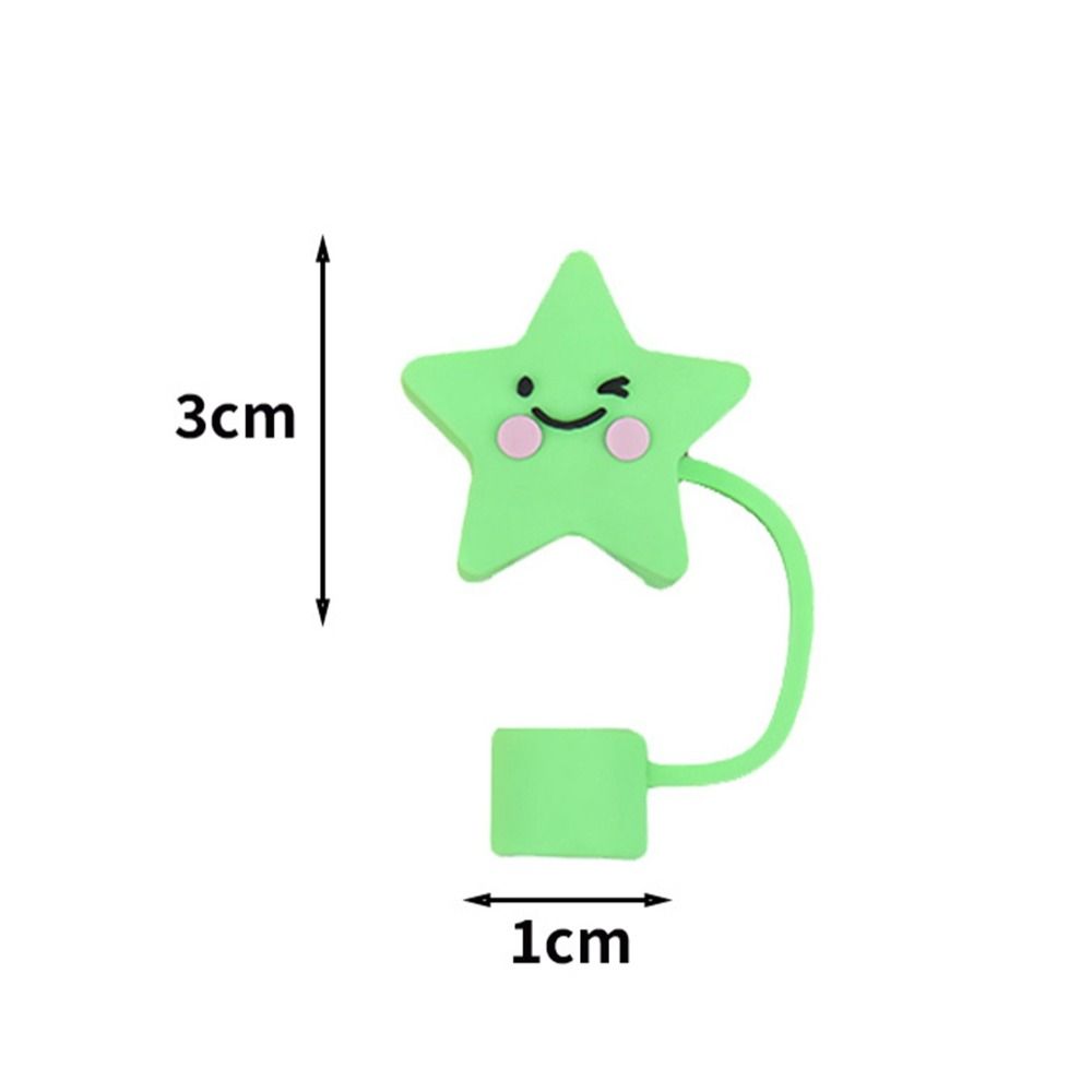 Reusable Drinking Dust Cap Silicone Straw Tips Cover Creative Silicone Straw Plug Water Glass