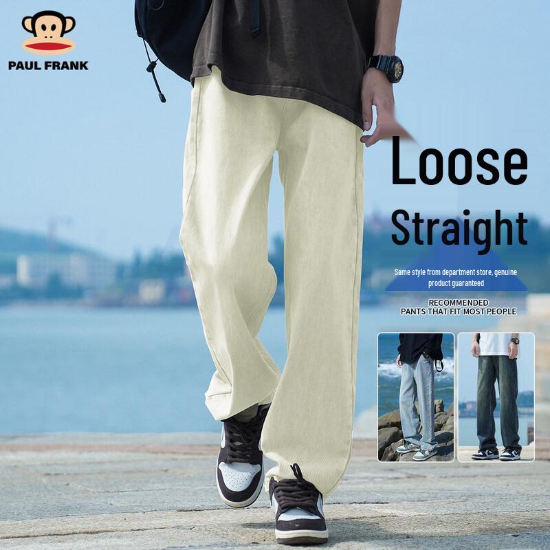 paul frank Мужские джинсы в американском ретро-стиле, свободного прямого кроя