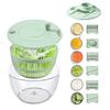 Functions In 1 Unit Such As Salad Vegetable 6 Vegetable Salad Juice Egg Grater Cooking Kitchen with Finger Guard and Drain Large 5L [12 Slicing,