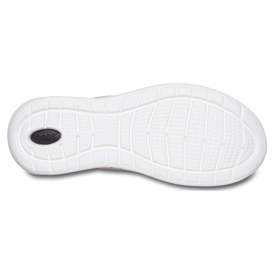 Crocs Literide Удобные Универсальные Спортивные Повседневные Нескользящие Дышащие Кроссовки с Низким Верхом для Бега Мужские кроссовки Коричнево-Бежевые 204967-2ZB