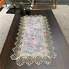 Lace Tablecloths Floral Household Bedside Table Covers  Festive Dining Table Mats Rectangle Tea Table Cover Home Decoration