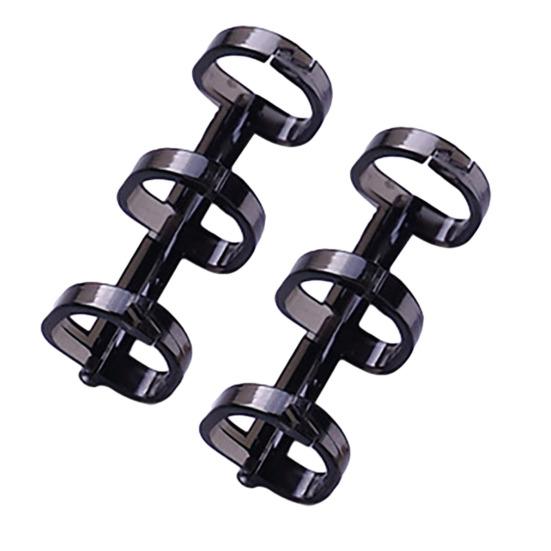 2 шт., с 3 отверстиями, переплетные кольца, пружинное спиральное кольцо, переплетное кольцо на 360 градусов, переворачивающаяся полоска, пряжка, зажим, школьные принадлежности, канцелярские принадлежности