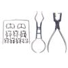 Dental Hole Puncher Tool Kit Rubber Dam Puncher Pliers  Dentist Orthodontic Tools Stainless Steel
