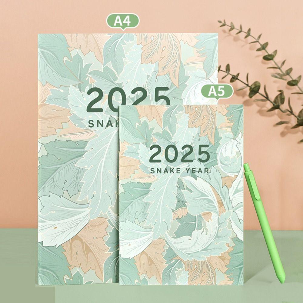 24 Sheets Schedules Notebook A4 A5 Agenda Planner High-quality 2025 Calendar Planner  School