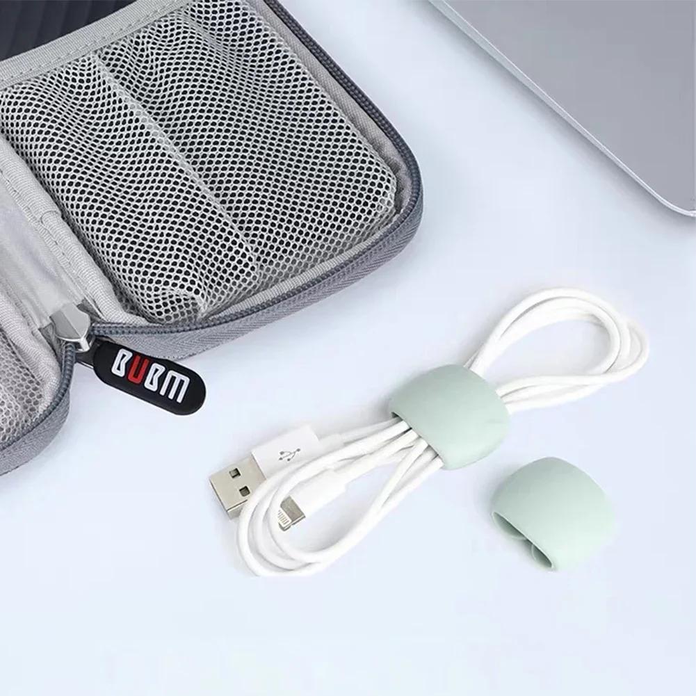 Cable Organizer 1/5Pcs Cable Clip Desk Tidy Organiser Cable Winder Wire Cord USB Charger Cord Holder Organizer Fixed Clasp