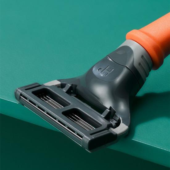 2 шт. сменных лезвий для мужской бритвы Harry's, 5 слоев, нержавеющая сталь, ручная бритва, триммер для бороды, сменные картриджи со смазывающей полоской