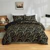 Красивый 3D-печатный золотистый мраморный комплект постельного белья, двуспальный, роскошный современный пуховый пододеяльник из ультратонкого волокна, молодежная наволочка