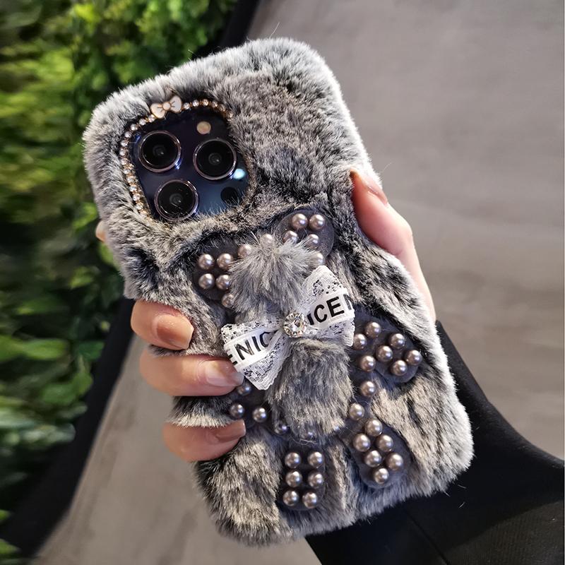 Чехол для телефона с изображением милого плюшевого медведя из мультфильма для iPhone 15 14 13 12 11 Pro Max, универсальный, устойчивый к падениям, креативный чехол для телефона с подогревом для рук