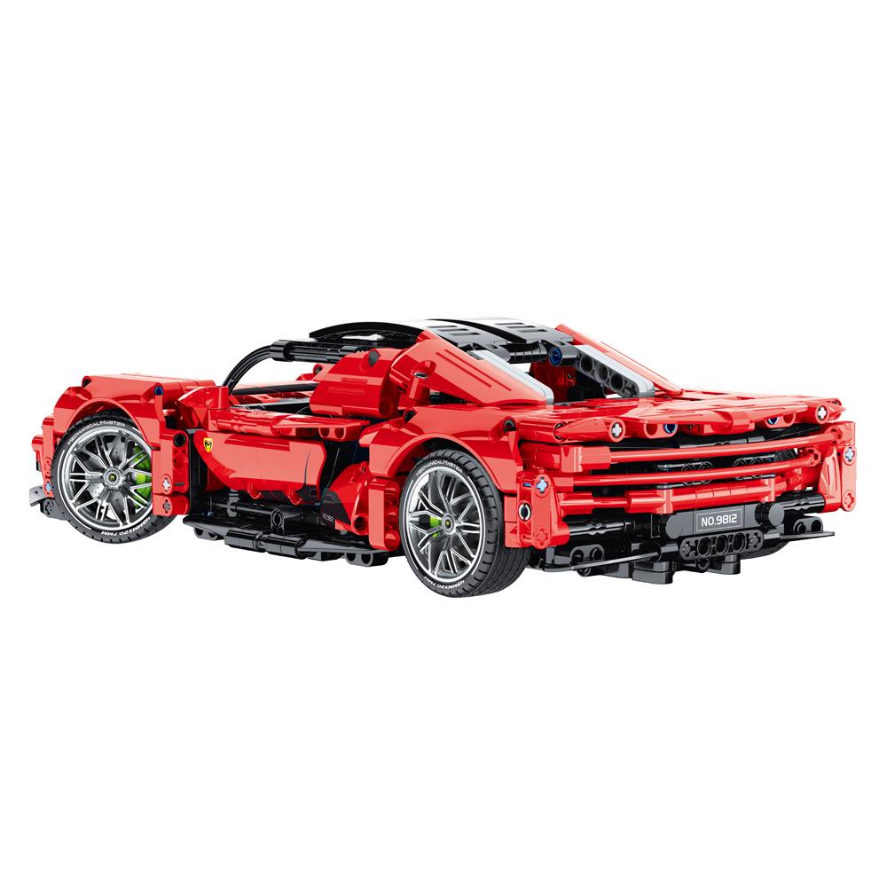 Красный недистанционный контроль 1131 шт. имитация строительных блоков модель автомобиля электрические сборные игрушки для детей