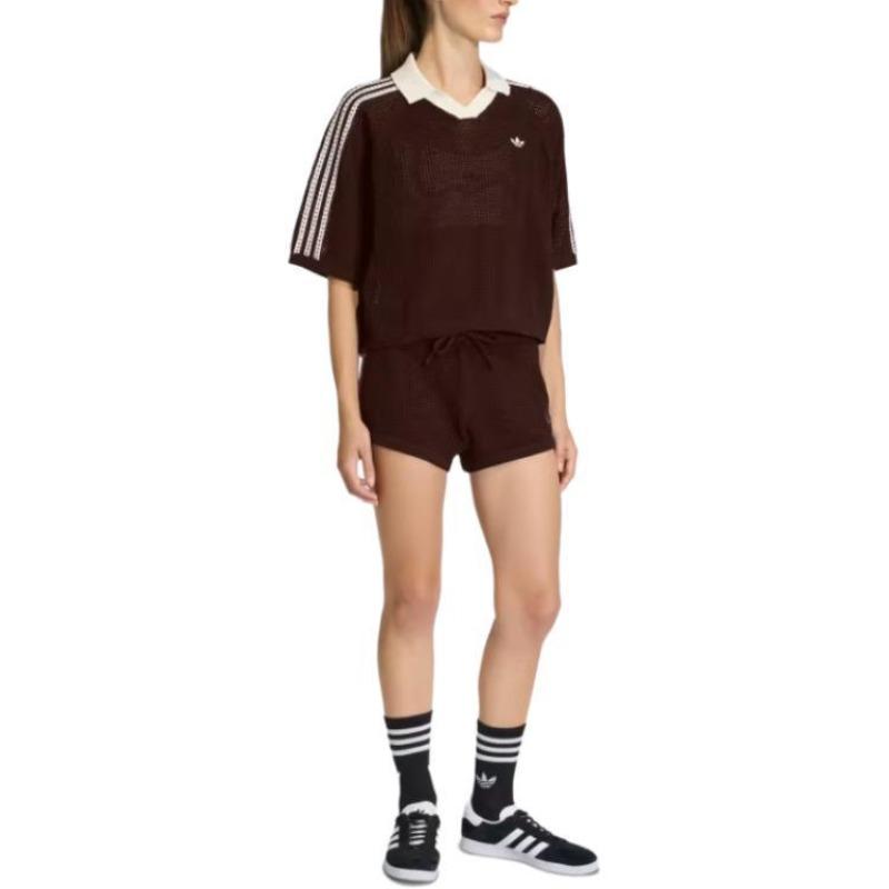 adidas Женская футболка-поло с коротким рукавом с логотипом Originals KE0198