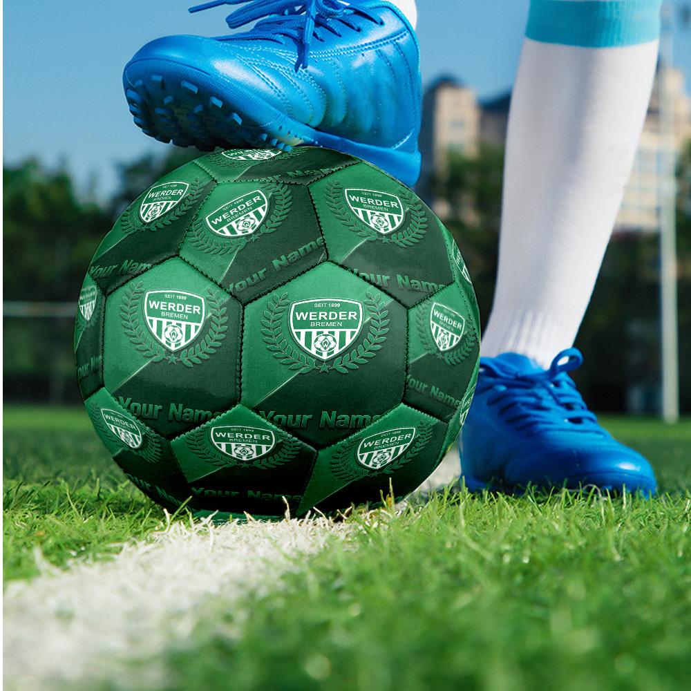 Werder Bremen FC Fashion Size 5 Football Wearproof Non‑Slip Soccer Ball For Sports Training Entertainment Use