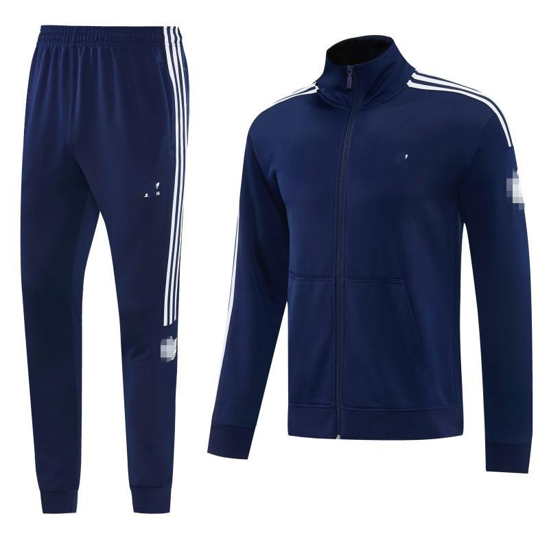 Men Women Football Warm-Up Jacket Set Long Sleeve Training Suit Winter Sportswear