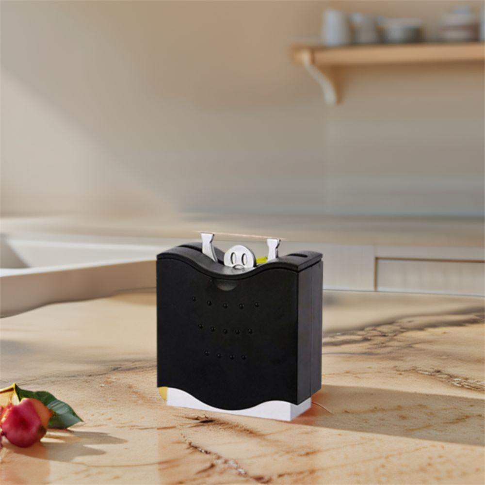 Semi-automatic Toothpick Holder Black Toothpick Box Hercules Toothpicks Dispenser  Living Room