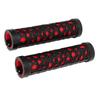 Bike Handle Grip Red Anti Slip Raised Texture Stable High Strength Double Locking Mountain Bike Handle Bar Grips