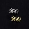 Gold Double Hollow Flower Grillz Silver Irregular Shape Tooth Grills Elegant Teeth Grillz  Events