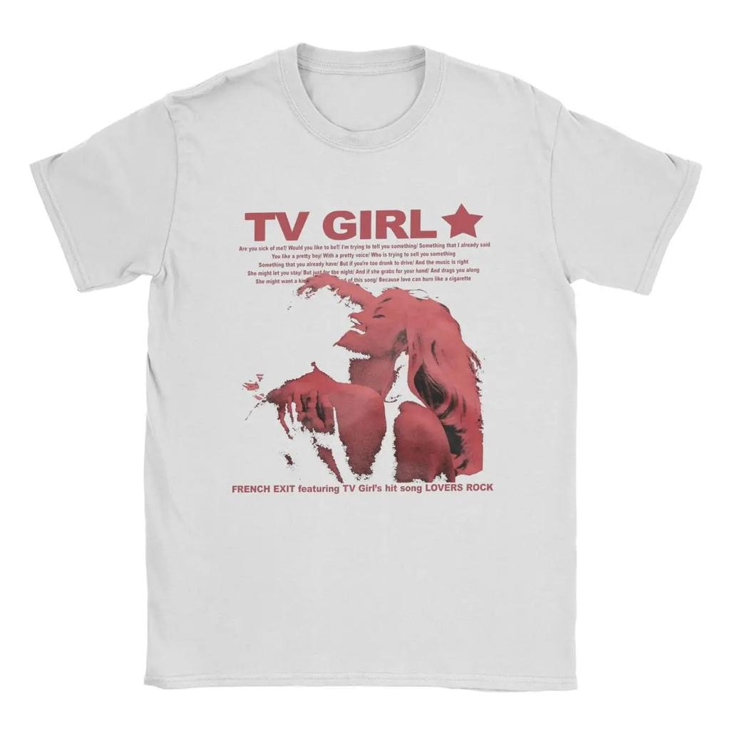 TV Girl French Exit Lovers T Shirts Streetwear Cotton Short Sleeve Vintage Leisure Men Women Amusing Harajuku Daily Unisex Tops