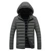Clothing Cotton Coat Men's Winter New Solid-colour Removable Cap Casual Trend Thickened Top Coat Men Comfortable and Versatile Jacket
