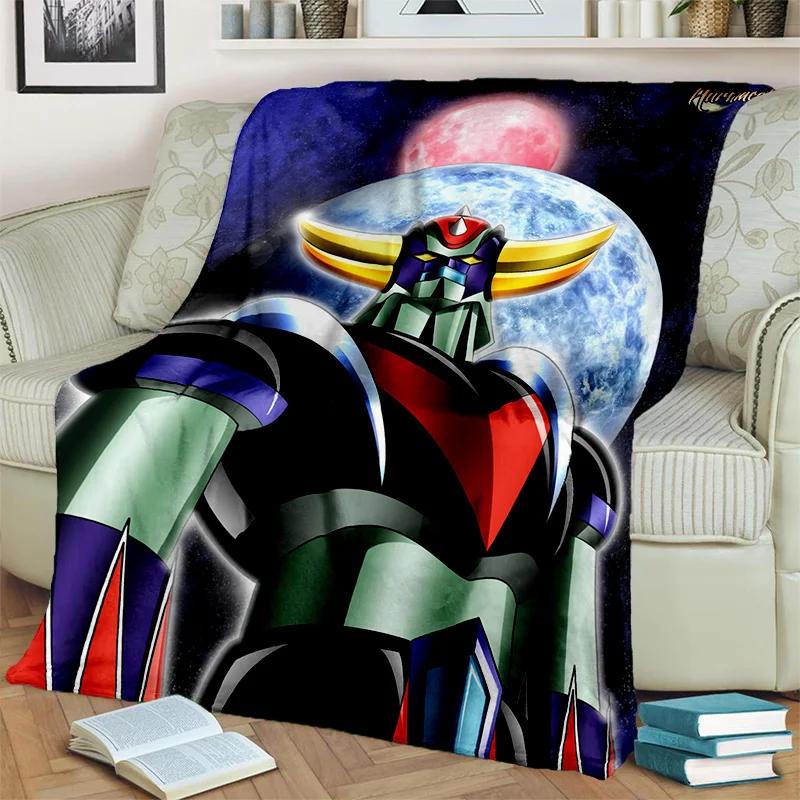 Одеяло с рисунком НЛО, робот-грендайзер, аниме, мягкое одеяло для дома, спальни, кровати, дивана, пикника, путешествия, офиса, одеяло, детское одеяло