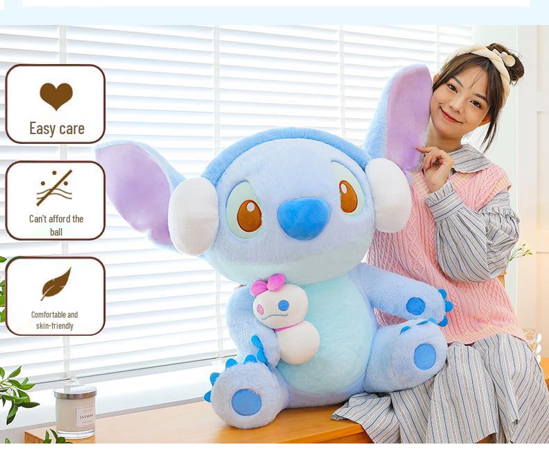 Мультяшная Девочка Зимняя Стежок Плюшевая Подушка Кукла Подарок на День Рождения