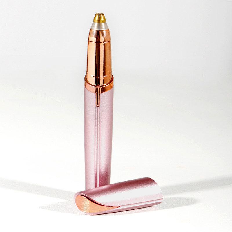 1pc Electric Eyebrow Trimming Tool Portable For Beginners Automatic Electric Eyebrow Trimmer Nose Hair Shaving Brush Scraper