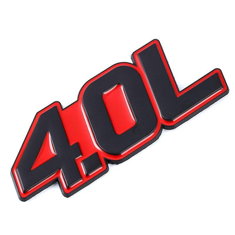 3D Металл 4.0L 4.6L 4.7L 5.0L 5.7L 6.0L 6.2L 6.4L 7.0L Автомобильная наклейка на задний багажник Эмблема Значки Наклейки для Mazda VOLVO PEUGEOT
