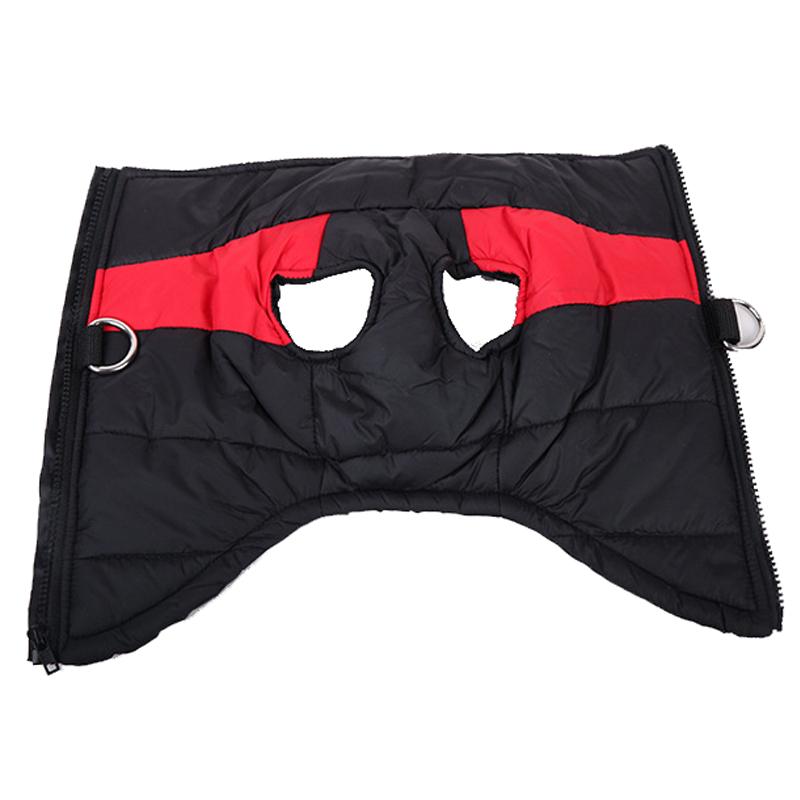 Модный тёплый жилет на молнии для собак крупных пород