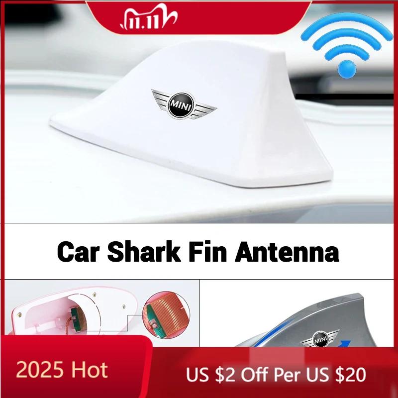 BAAQ1 Hot 2025 Car Top Signal Aerials Shark Fin Antenna Decoration Cover For BMW Mini Cooper R50 R53 R55 R56 R60 R61 F54 F55 F56 F60 A