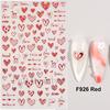 Nail Art Stickers Ins Valentine's Day Red Lips Sexy Heart LOVE Love Bear Adhesive Nail Stickers