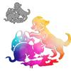 Разрушительный щенок, кошка, художественный узор, скрапбукинг, металлические штампы, трафареты для DIY, альбом, декор для бумажных карт