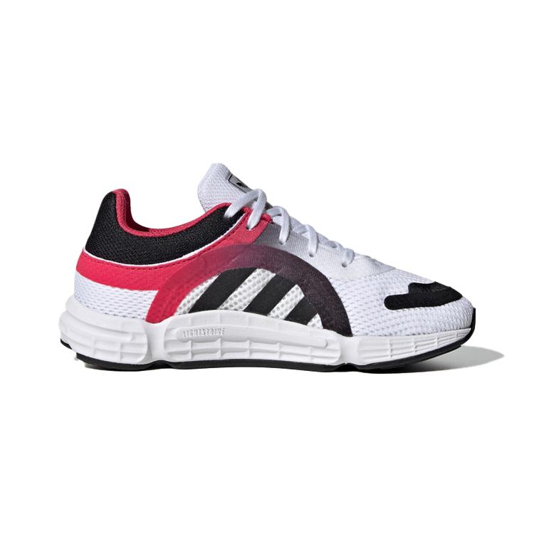 adidas Детские повседневные кроссовки Originals Sonkei C, дышащие, низкие, стиль жизни, белый, черный, розовый, для детей от 3 до 7 лет, FW8045