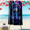 Manchester City F Custom Name Print Beach Towel Large Soft Quick Dry Towel For Beach Camping Swimming