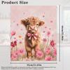Highland Cow Dishwasher Magnets Decorative Cover Magnetic Cover for Refrigerator Wash Machine Metal Door Cover Sticker Magnetic Dishwasher Cover