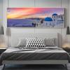 Greek Village Posters Santorini Landscape Painting Canvas Prints Wall Art Pictures for Living Room Sunset Sea Cuadro No Frame