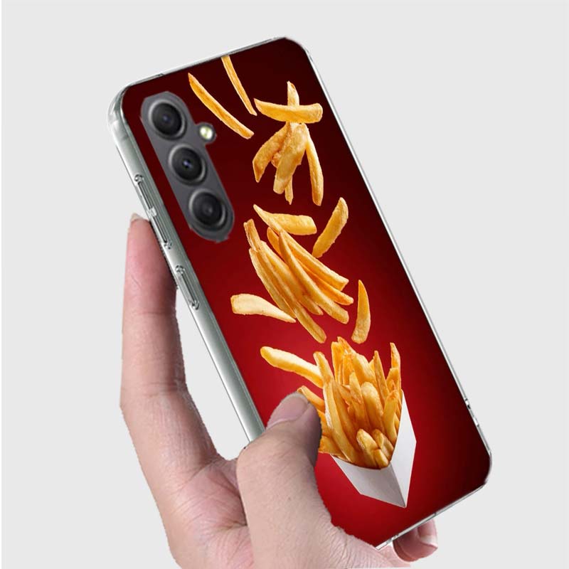 Food Fries Beer Cheese Sushi Cookie Phone Case for Samsung A16 A26 A36 A56 A17 A37 A57 A07 A06 A02S A03 A04S A05S Galaxy Note 20