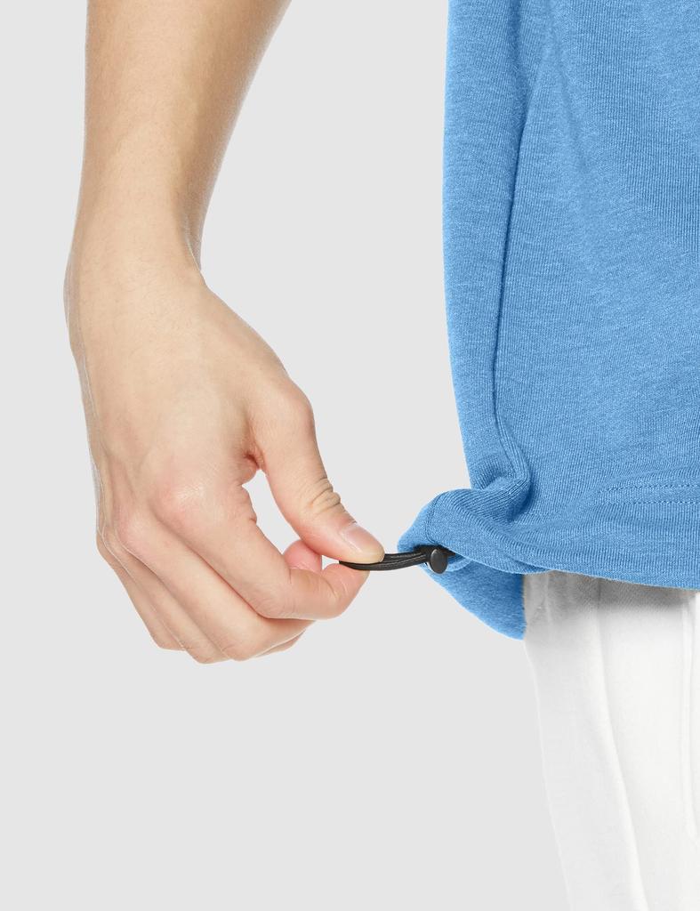 Толстовка с коротким рукавом, круглым вырезом, свободный крой, быстросохнущая, эластичная, защита от ультрафиолета, ТЕХНОЛОГИЯ Terry, короткий рукав, спортивная толстовка Ocean L [Champion] WEAVE(р)