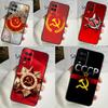 USSR Flag Soviet Union Case For OPPO A54 A74 A94 A98 A78 A79 A16 A76 A96 A5 A9 A17 A77 A15 A52 A72 A53 A57S Cover