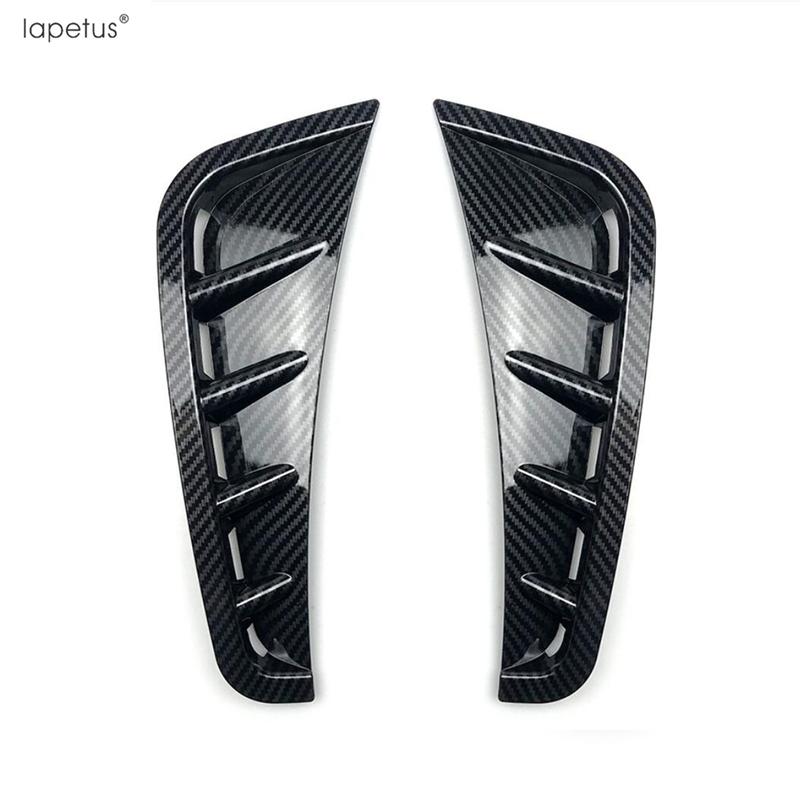 Front Bumper Air Vent Side Fender Cover Trim For Mercedes-Benz C Class W205 Carbon Fiber / Black Accessories Exterior