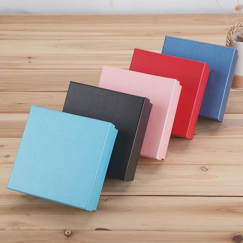 Square Gift Box for Jewelry, Wallets, and Belt Packaging - Kraft Paper Design