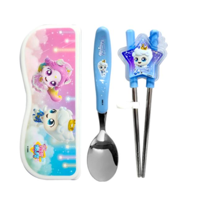 Catch! Teenieping Spoon & Both-Hand Training Chopsticks Case Set (9 Options)