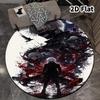 Ковер Tokyo Ghoul Круглый Ковер Ковер Для Гостиной Спальни Дивана Игровой Комнаты Декор Нескользящий Коврик Для Пола